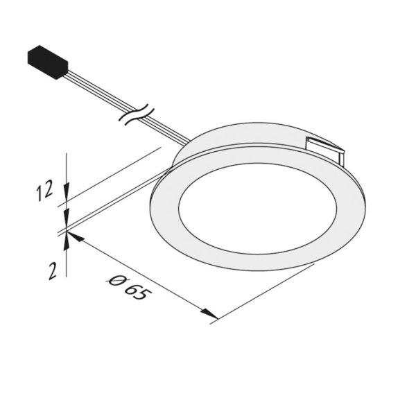 Hera LED à encastrer Dynamic FAR 58 acier 3W CCT Hera