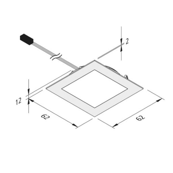 Hera LED à encastrer Dynamic FAQ 58 acier 3W CCT Hera
