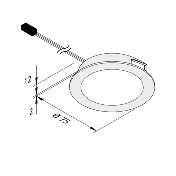 Hera LED à encastrer Dynamic FAR 68 acier 3W CCT Hera