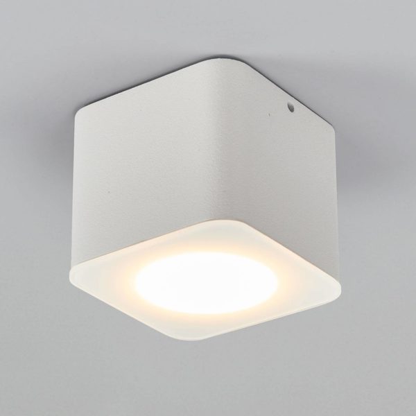 Helestra Oso spot plafond LED angulaire blanc mat Helestra