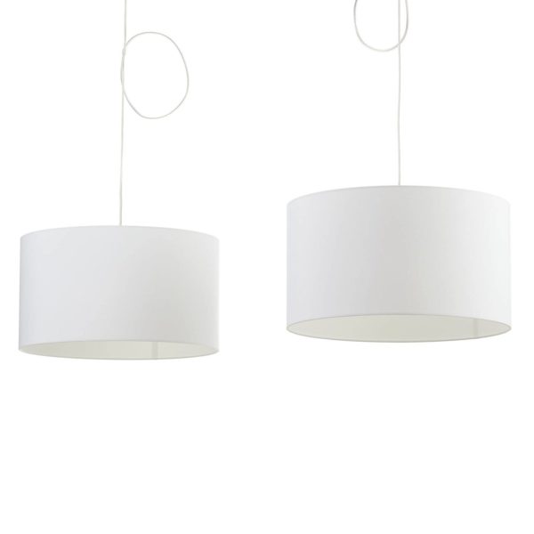 Helestra Certo suspension cylindrique 2 l. blanche Helestra