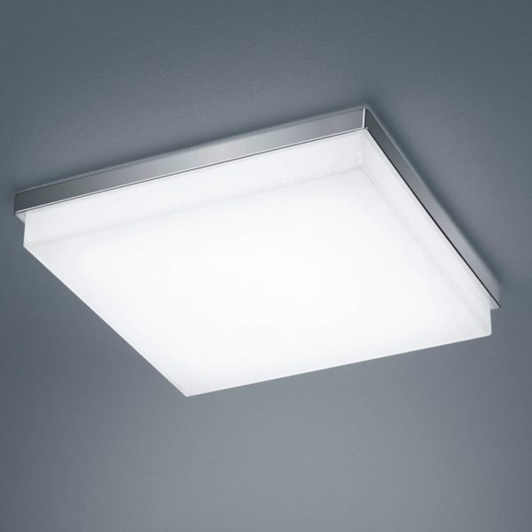 Helestra Cosi plafonnier LED chromé 31,5×31,5 cm Helestra