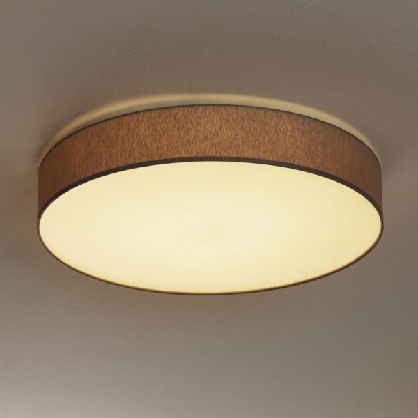 Hufnagel Plafonnier LED Luno dimmable, gris clair Hufnagel