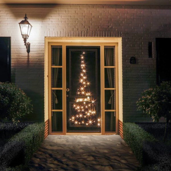 Silhouette sapin de porte Fairybell 120 LED Fairybell