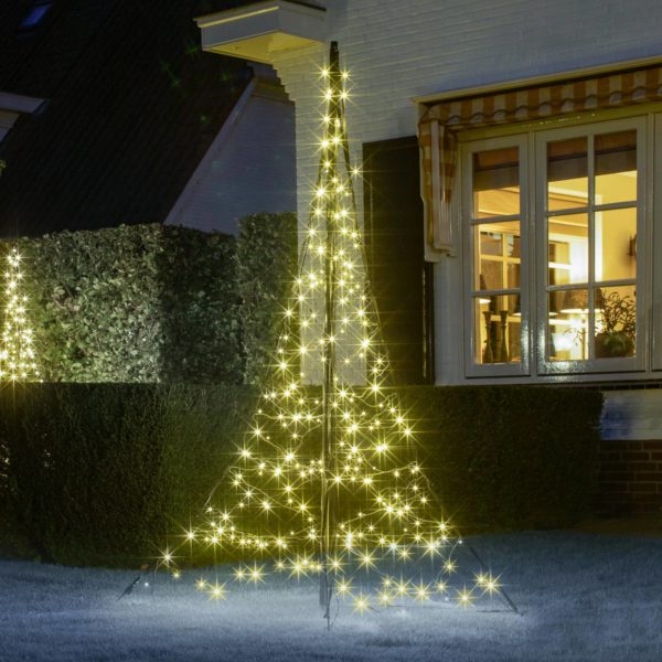 Fairybell sapin à mât 240 LED clignotant 200cm Fairybell