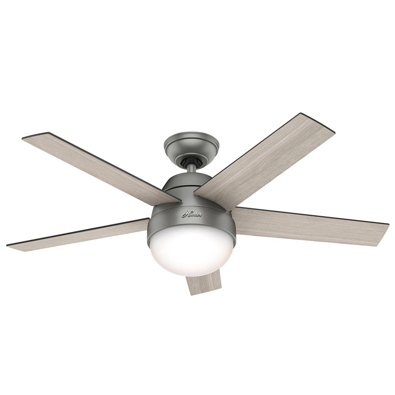 Hunter Stile ventilateur éclairage gris/noyer Hunter