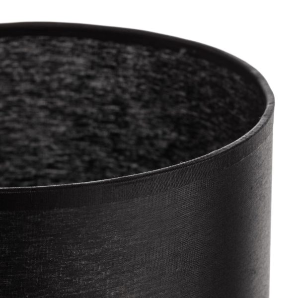 HELam Abat-jour Alba, Ø 20 cm, E27, noir HELam