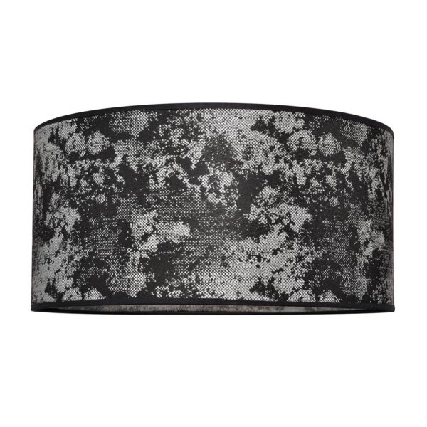 HELam Abat-jour Abba E27 Ø40/hauteur 20 cm noir/argenté HELam
