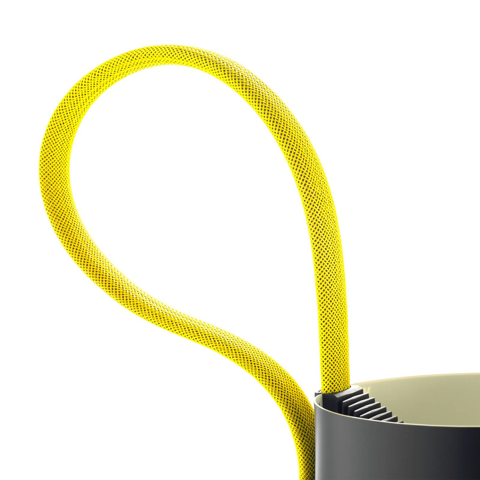 HAY Rope Trick lampadaire LED noir/jaune Hay