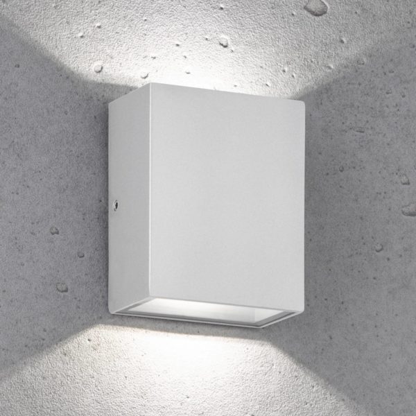 FISCHER & HONSEL Applique d’extérieur LED Denver, argentée FISCHER & HONSEL