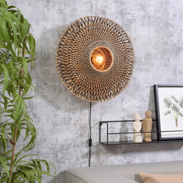 GOOD & MOJO Applique murale Bali en bambou, Ø 60 cm Good & Mojo