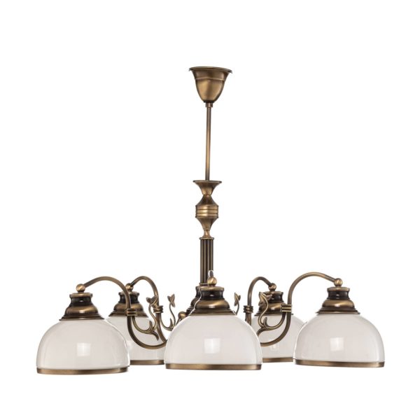 Jupiter Suspension Petro avec abat-jour en verre