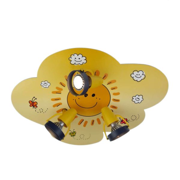 Niermann Standby Adorable plafonnier avec spots Sunny, forme nuage Niermann Standby