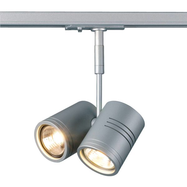 SLV Spots Bima II pour adaptateur monophasé gris SLV