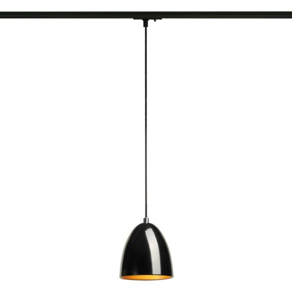 SLV Suspension Para Cone noire/dorée rail monophasé SLV