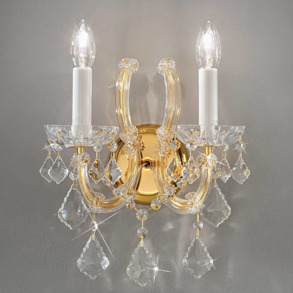 KOLARZ Maria Louise applique dorée 24 ct 2 lampes Kolarz