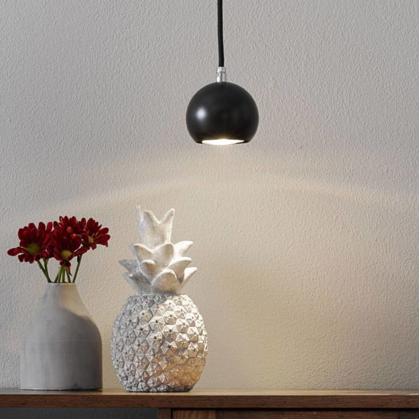 SLV Light Eye Ball suspension noire/chromée SLV