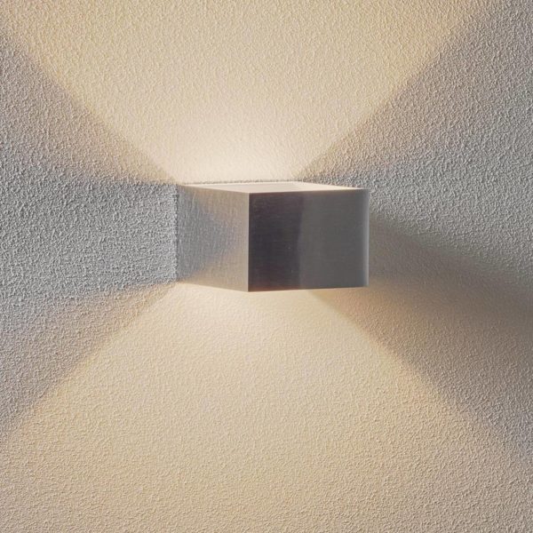 SLV Logs In applique LED 10 cm aluminium/blanche SLV