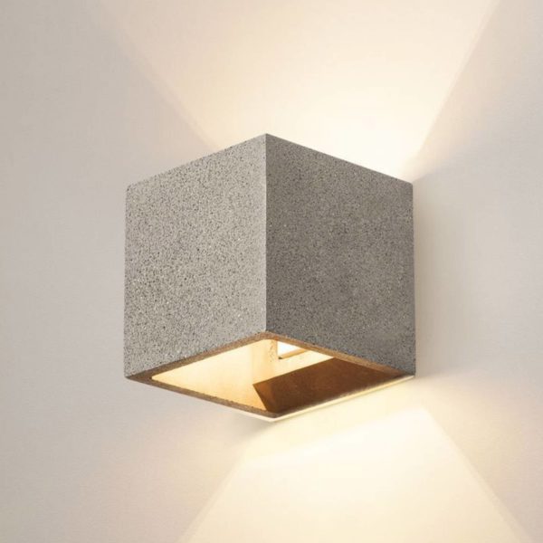 SLV Solid Cube applique murale en béton