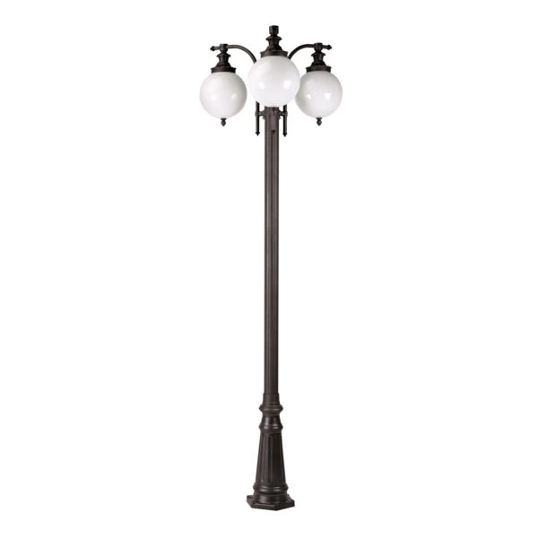 K.S. Verlichting Lampadaire d’extérieur Madeira à 3 lampes anthracite K.S. Verlichting