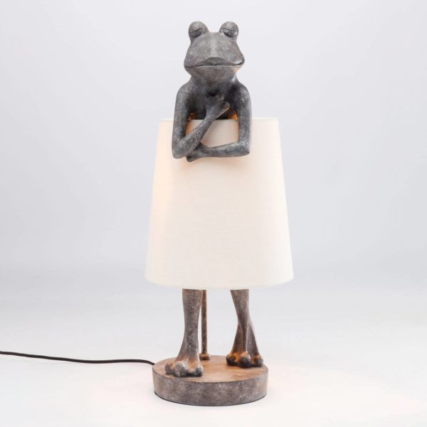 Kare Animal Frog lampe à poser grise Kare