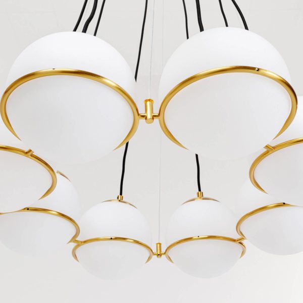 KARE Globes Suspension en or et blanc Kare