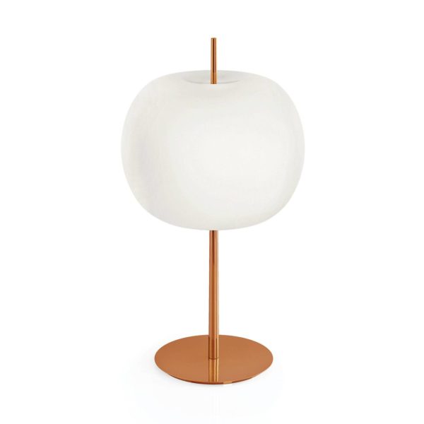 Kundalini Kushi XL lampe à poser cuivre/blanche Kundalini