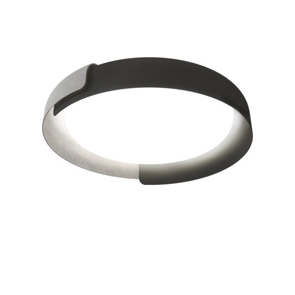 Kundalini Dala plafonnier LED gris foncé/béton Kundalini
