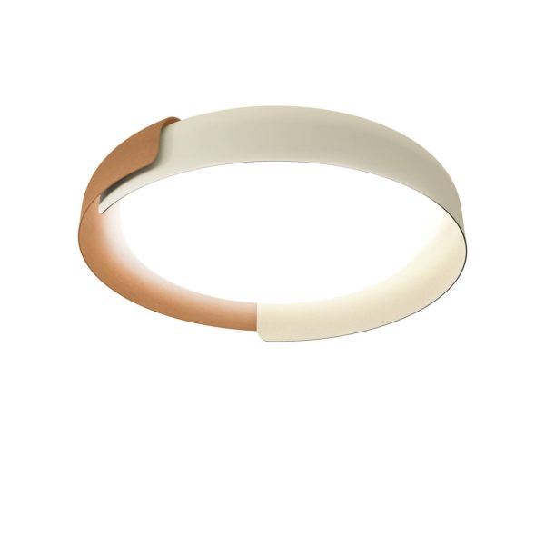 Kundalini Dala plafonnier LED sable/cuivre Kundalini