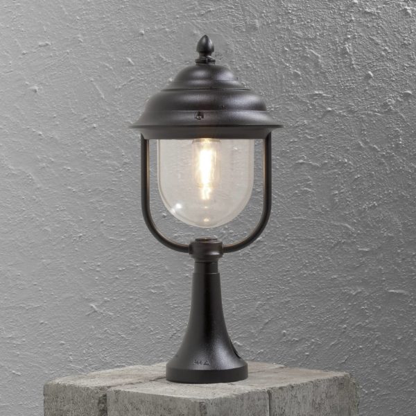 Konstsmide Superbe luminaire pour socle Parma noire Konstsmide