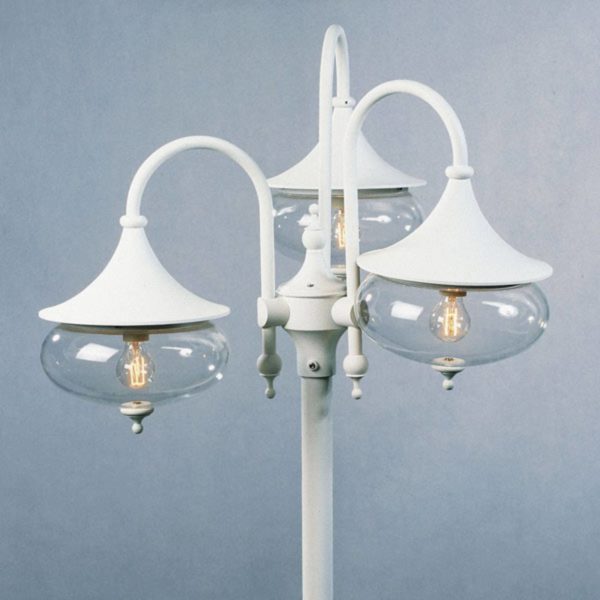 Konstsmide Lampadaire d'extérieur Libra à 3 lampes blanc Konstsmide