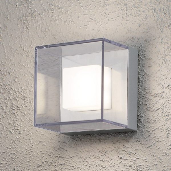 Konstsmide Applique d’extérieur LED transparente Sanremo IP54 Konstsmide