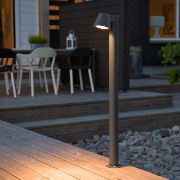 Konstsmide Borne lumineuse Trieste en aluminium