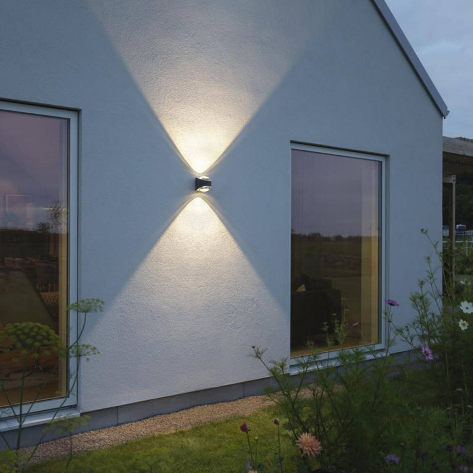 Konstsmide Applique extérieur LED Bitonto 2 lampes anthracite Konstsmide