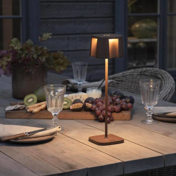 Konstsmide Lampe décorative LED Nice port charge USB, rouille Konstsmide