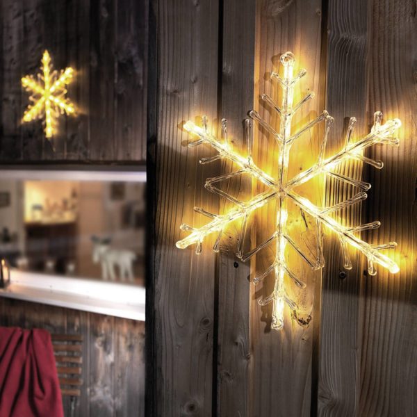 Konstsmide Christmas Flocon de neige lumineux LED blanc chaud Konstsmide Christmas