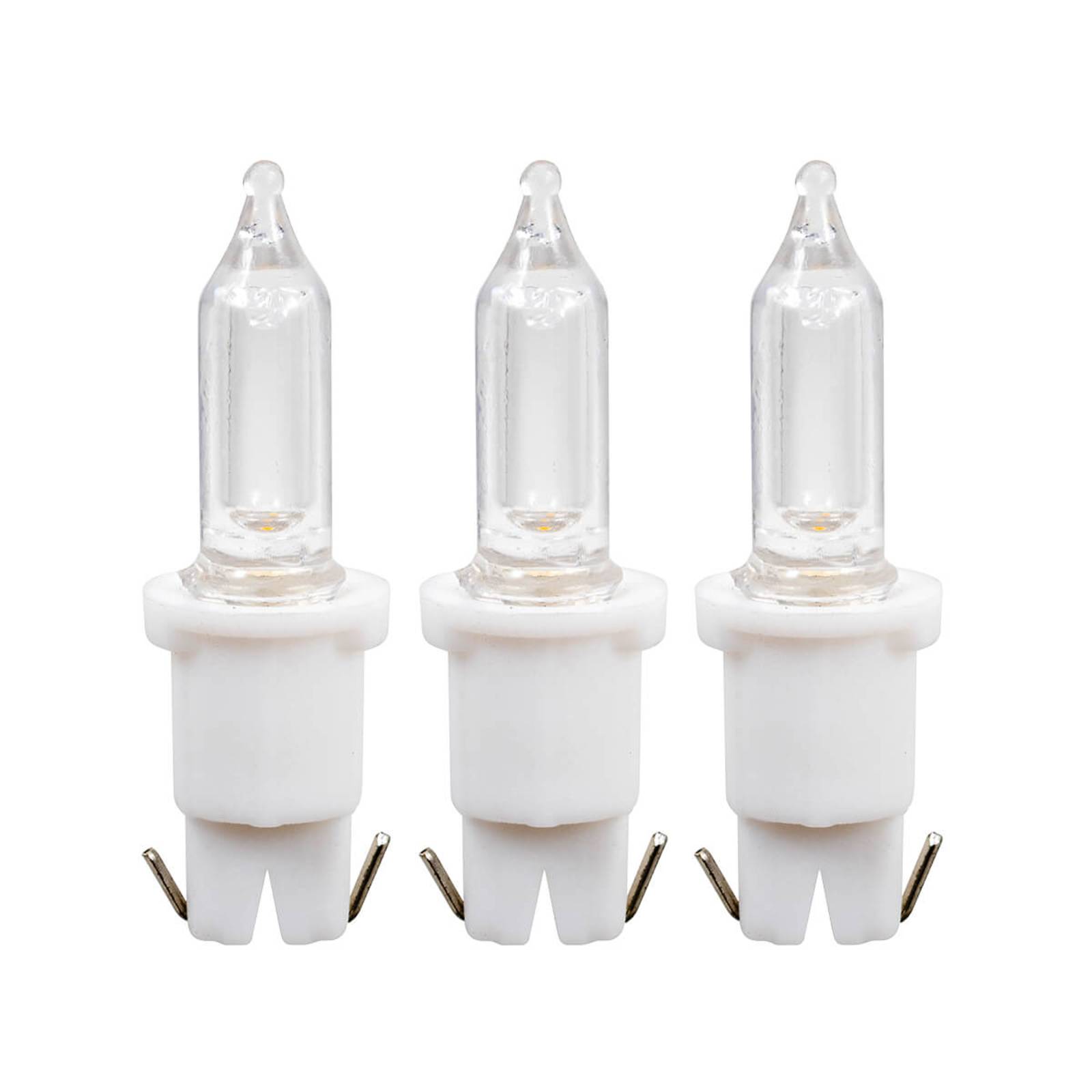 Konstsmide Christmas Lot de 3 ampoules de rechange Push-in 0