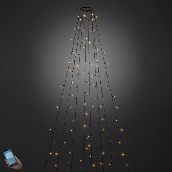 Konstsmide Christmas Manteau d’arbre LED extérieur 240 flammes, commandé par App. Konstsmide Christmas