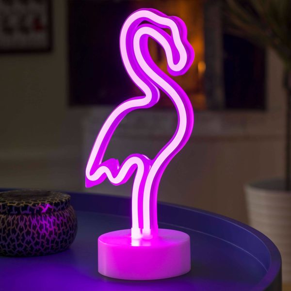 Konstsmide Season Lampe décorative LED Flamand rose