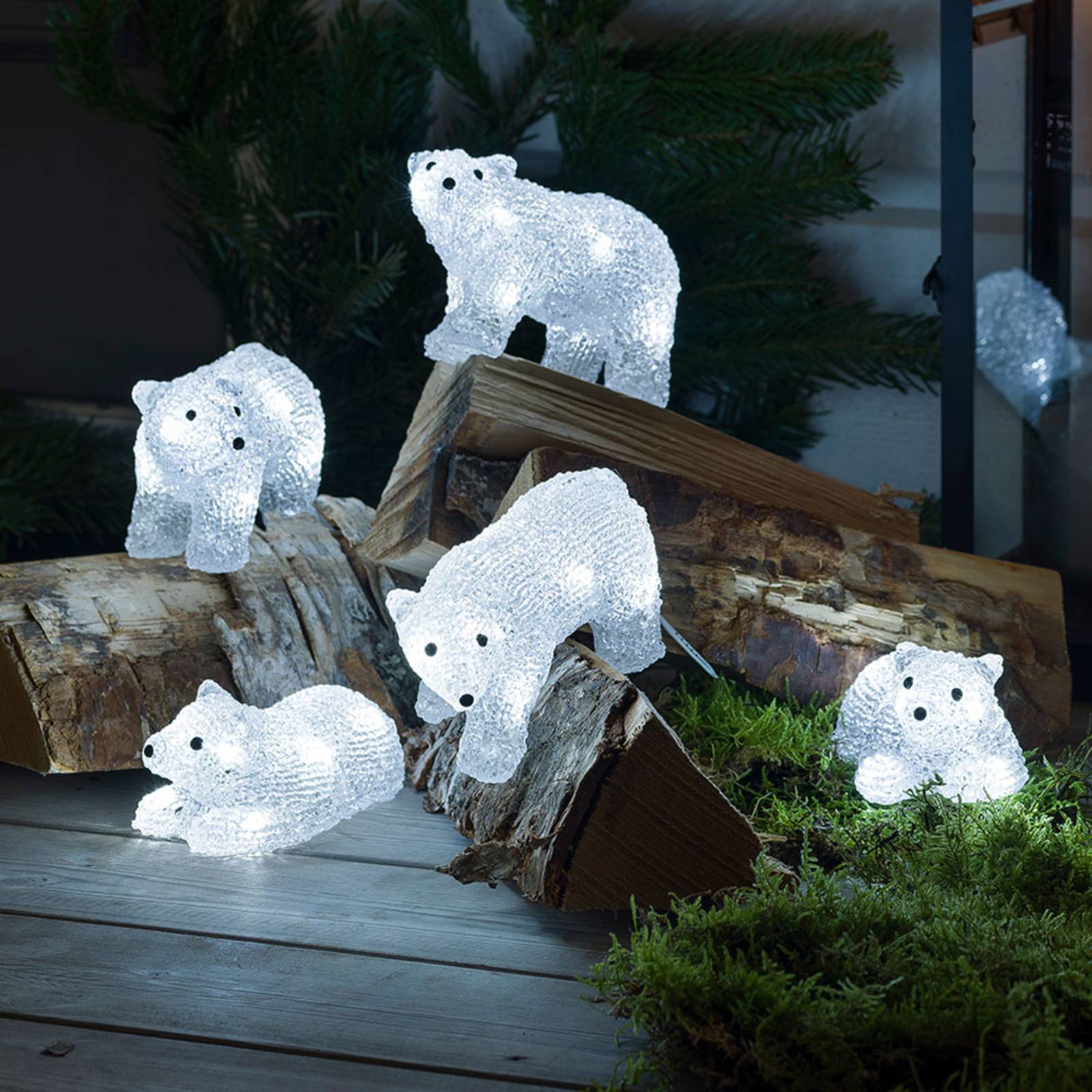 Konstsmide Christmas Figurines LED Ours polaire pour l’extérieur