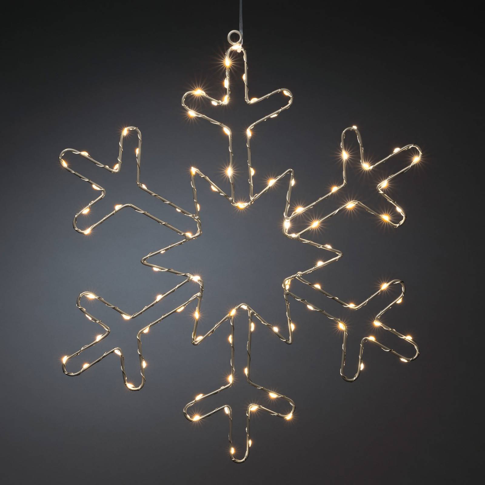Konstsmide Christmas Lampe décorative LED Flocon de neige argenté Konstsmide Christmas