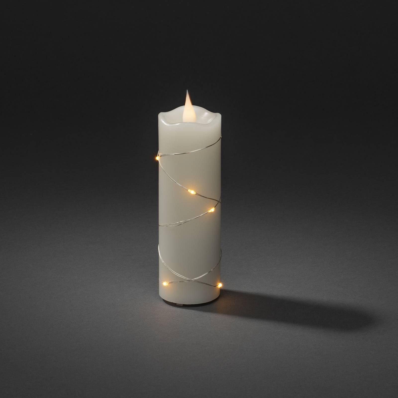 Konstsmide Christmas Bougie en cire LED crème couleur de lumière ambre 15