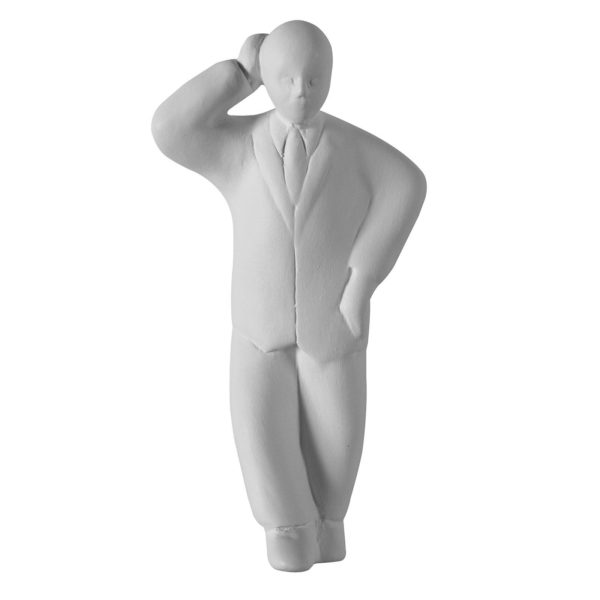 Karman Umarell figurine déco hauteur 15 cm pensive Karman