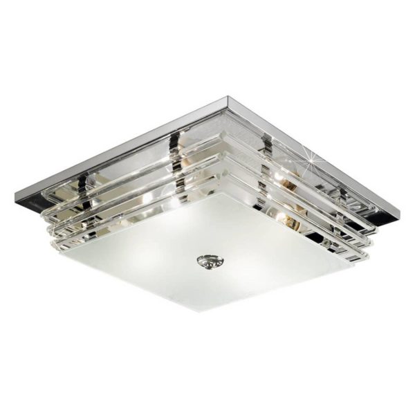 austrolux Plafonnier Ontario à 4 lampes, chromé austrolux