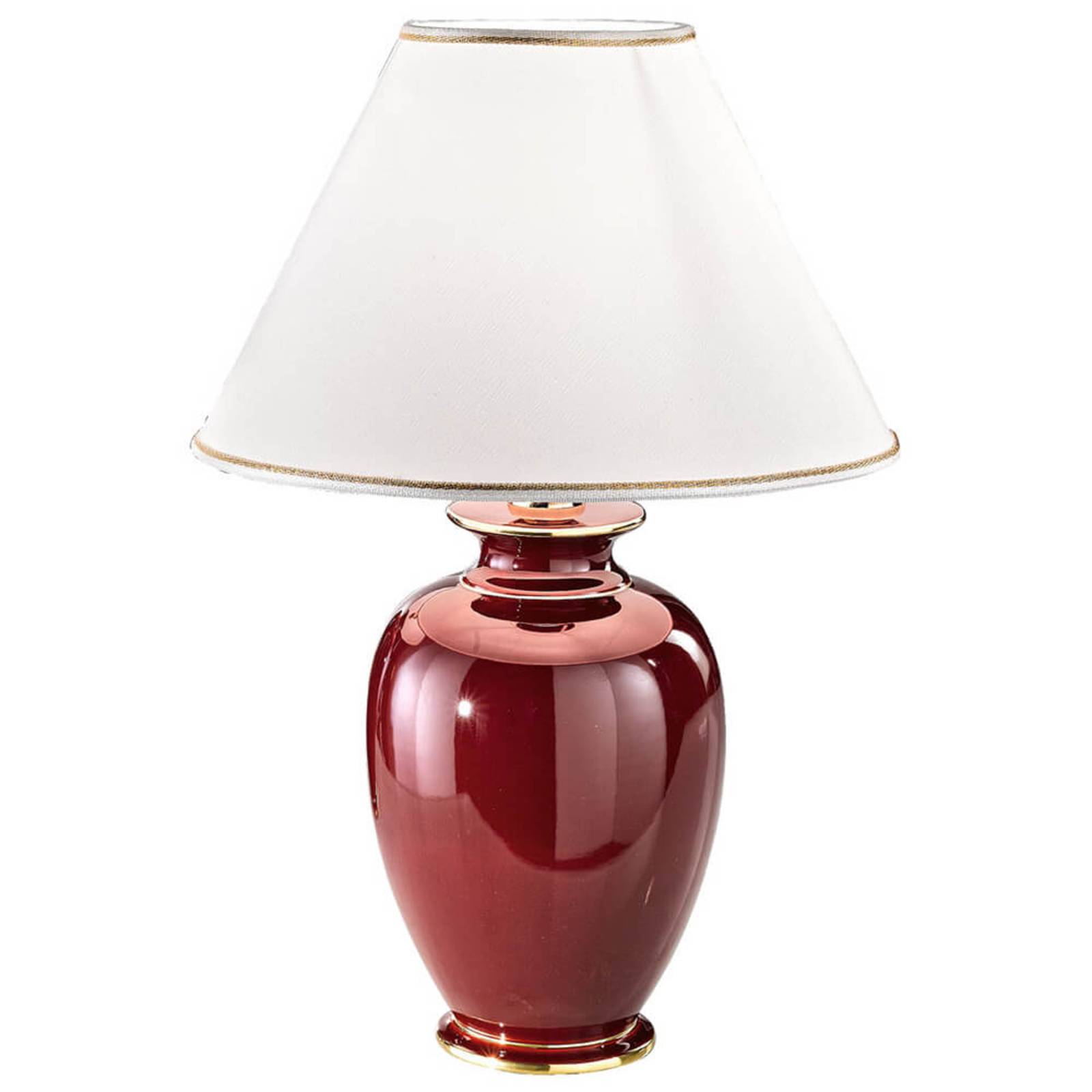 austrolux Lampe à poser Bordeaux hauteur 57cm diamètre 40cm austrolux