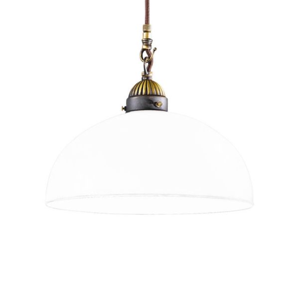 austrolux Suspension Nonna Bianco Ø 30 cm à 1 lampe ronde austrolux