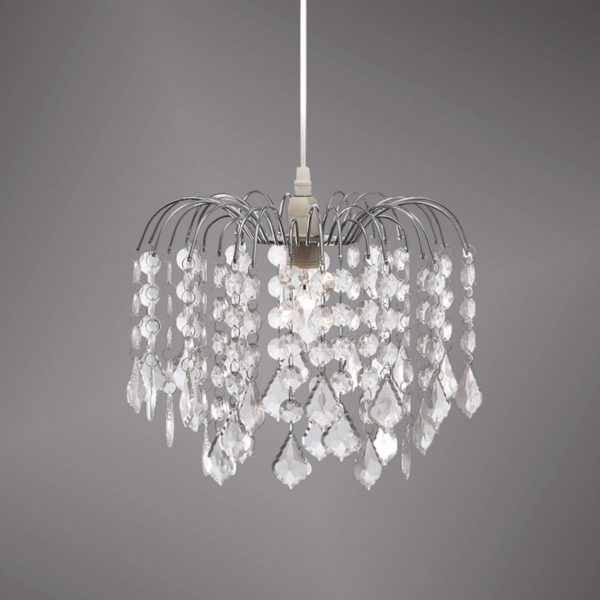 JUST LIGHT. Jelly - suspension avec pendeloques transparentes JUST LIGHT.