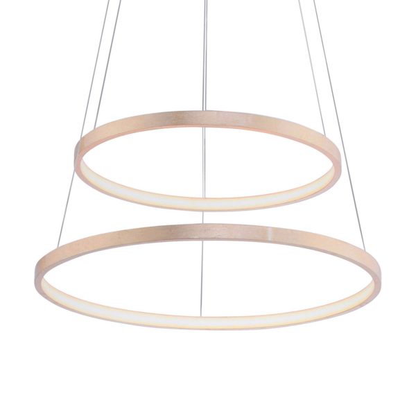 JUST LIGHT. Suspension LED Circle dorée