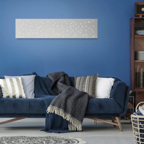 JUST LIGHT. Plafonnier LED Sparkle CCT dim acier 100x45 cm JUST LIGHT.