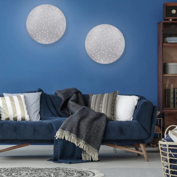 JUST LIGHT. Plafonnier LED Sparkle CCT dim acier Ø 48 cm JUST LIGHT.